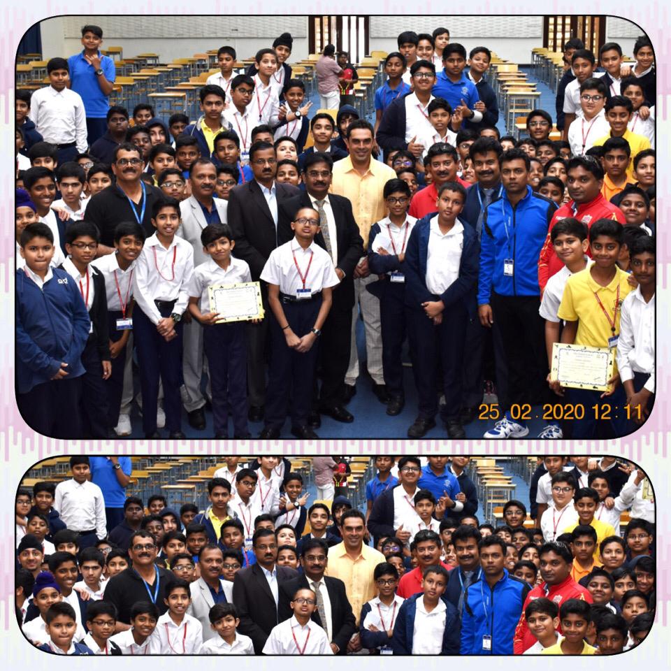 Record-breaking Indian Cricketer Visits the Indian School