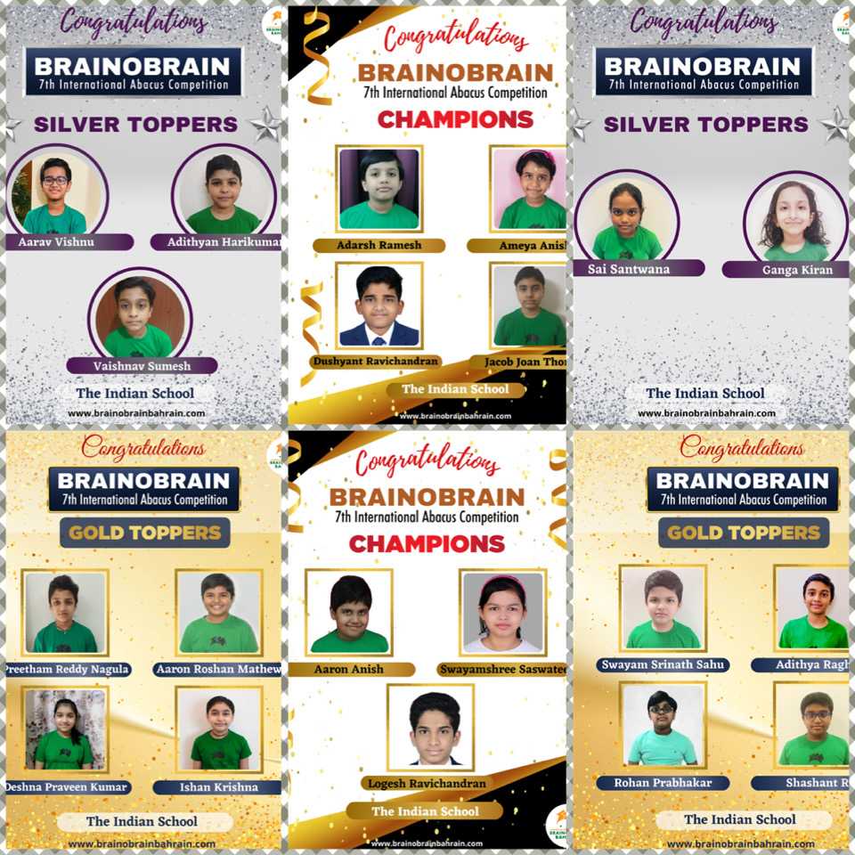 ISB Students Win Laurels in International Abacus Competition