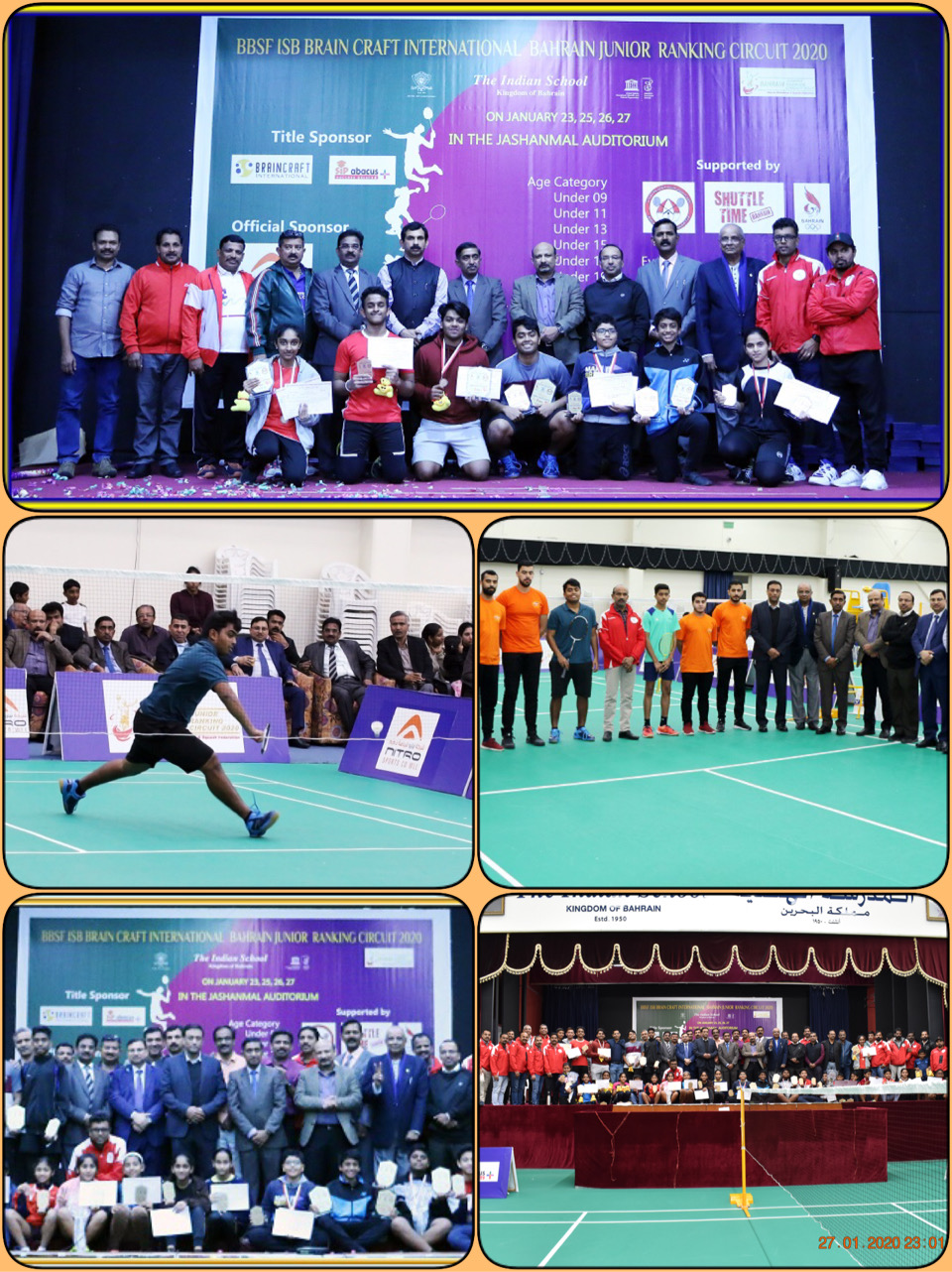 Mathew K Cherian-Vinay Varghese team Win Badminton Championship